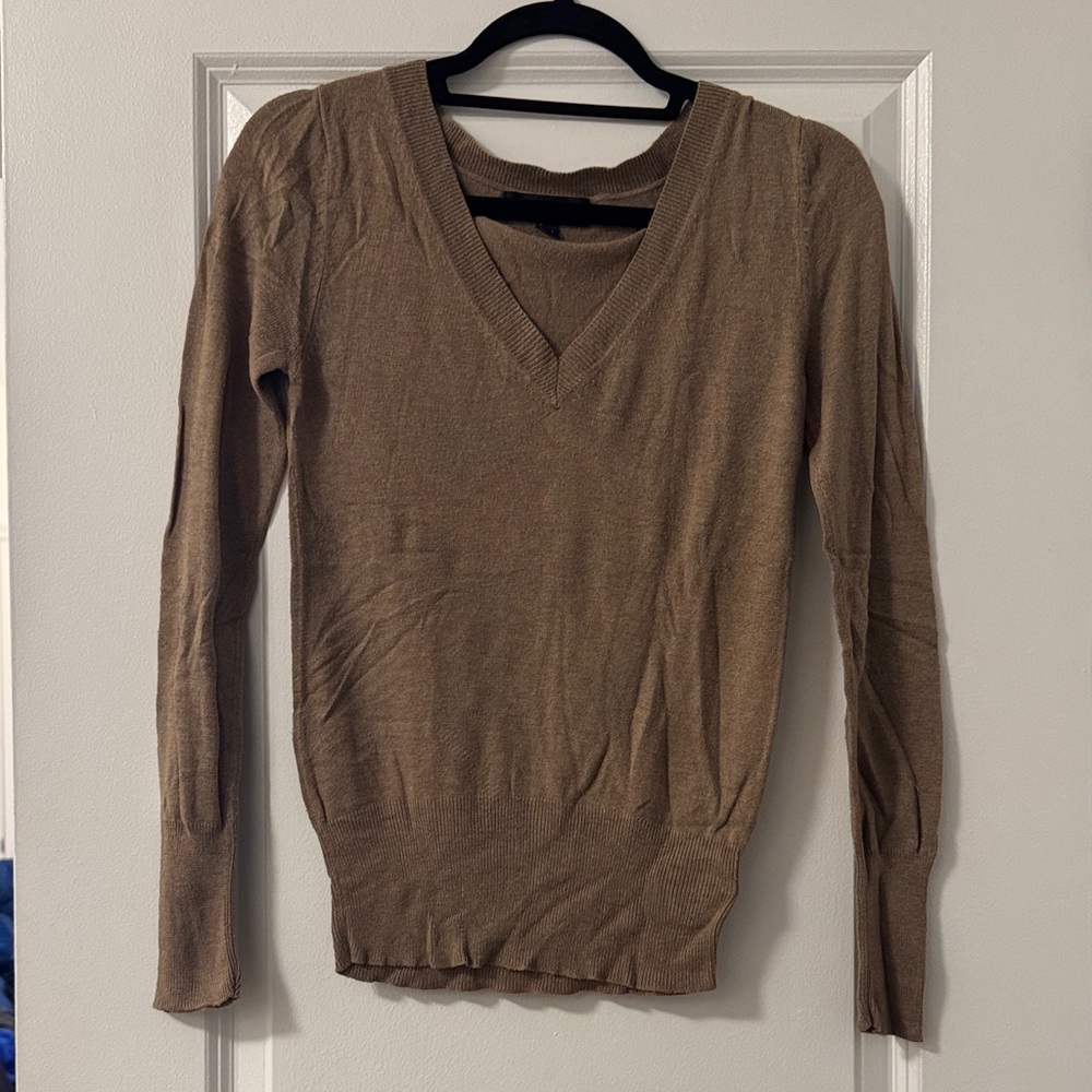 Mossimo Supply Co. Brown V-Neck Sweater